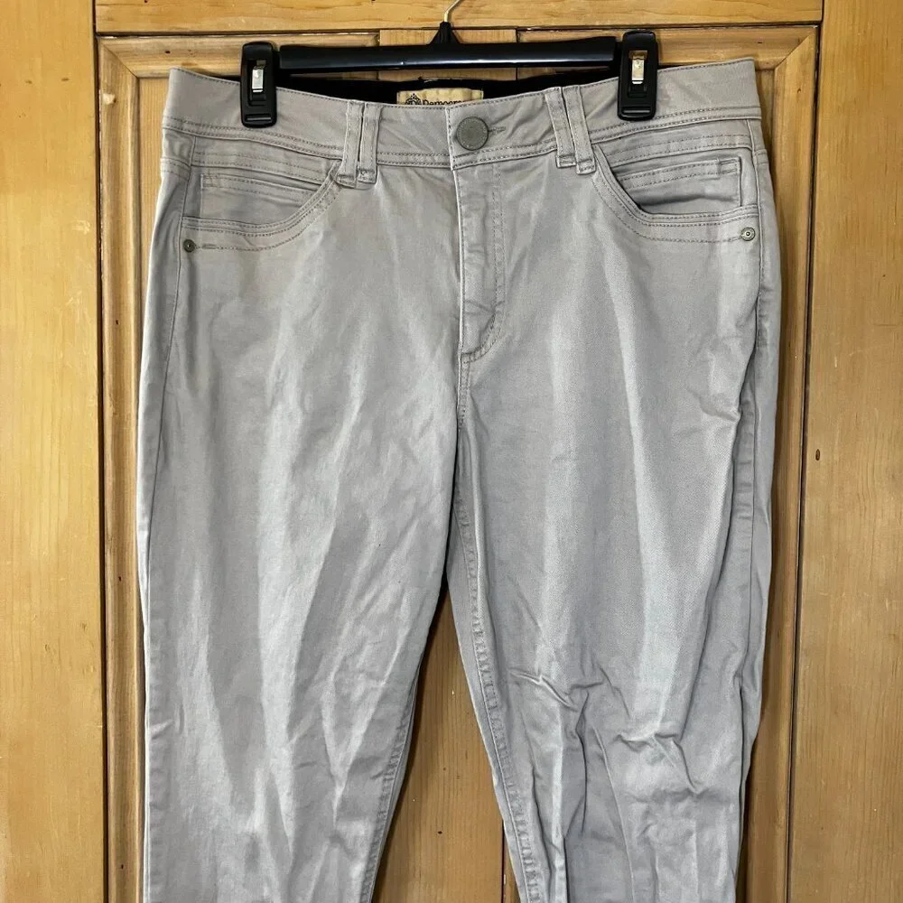 Democracy Womens Ab Solution Technology High Rise Denim Jeans Sz 14 Beige AN EXC